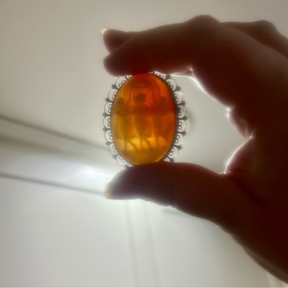 Antique Sterling shell cameo/pendant - Picture 9 of 11